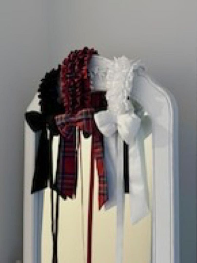 HEIHEI　パフンリボンヘッドドレス　レッド