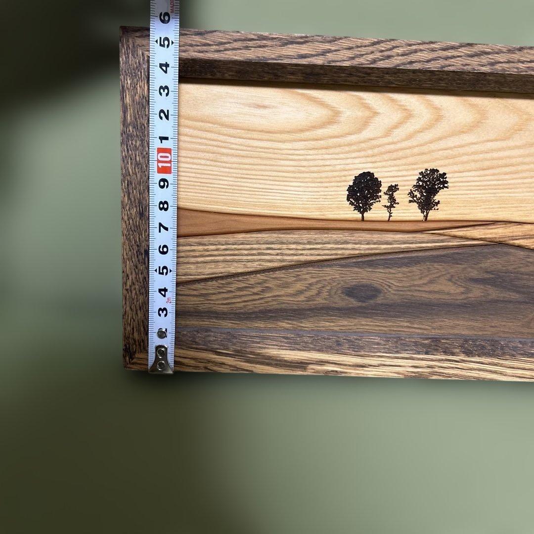 貴妃花 木製 壁飾り 美瑛 北海道 組み木の絵