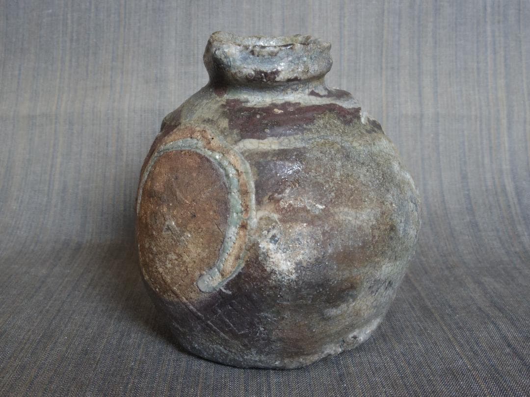 人気作家★大前悟★《焼き締め》花入★希少作