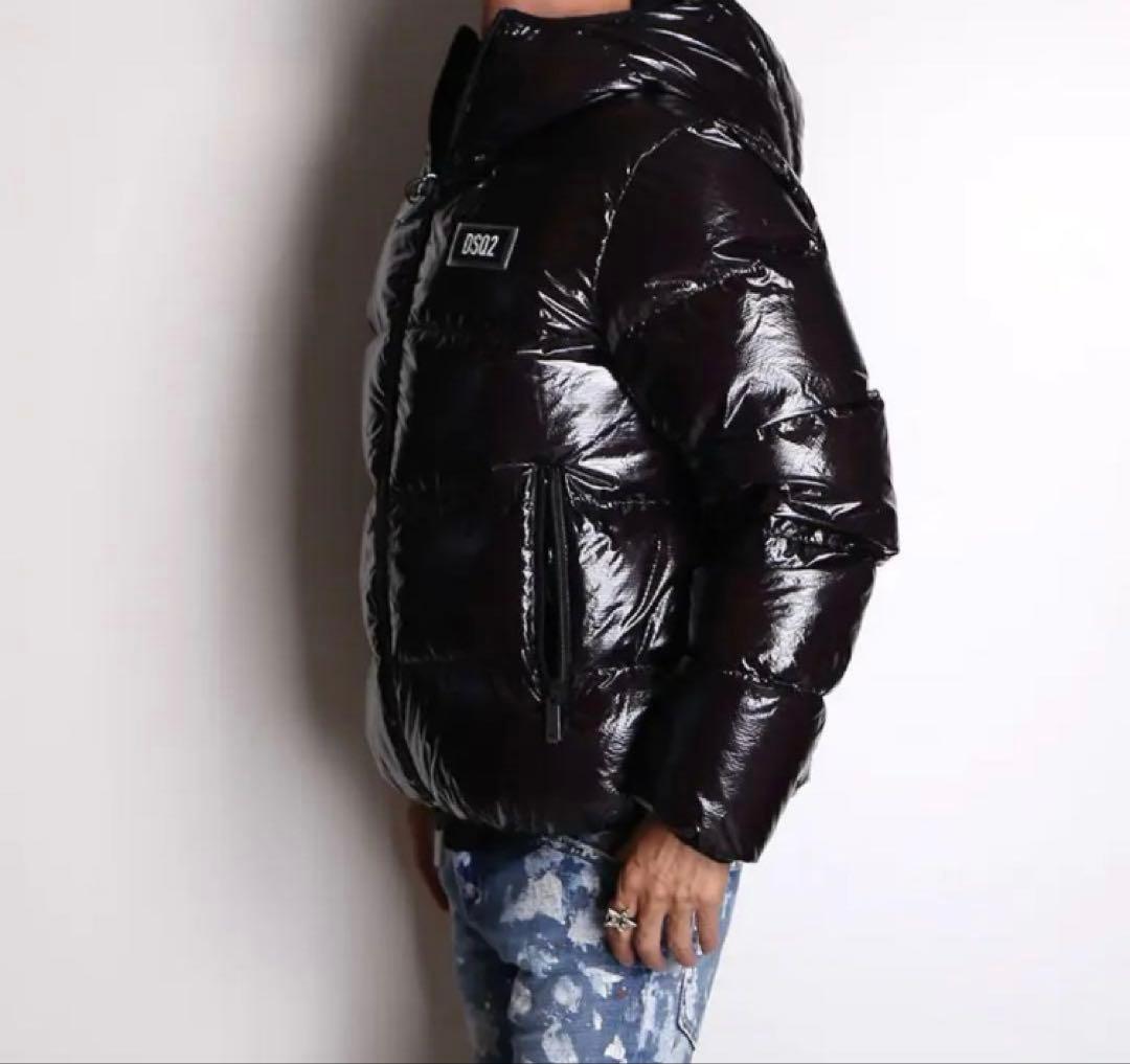 DSQUARED2 21AW極美品 光沢 フーディーダウンジャケット サイズ50