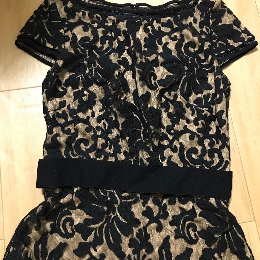 TADASHI SHOJI パーティードレス サイズ4 黒 レース