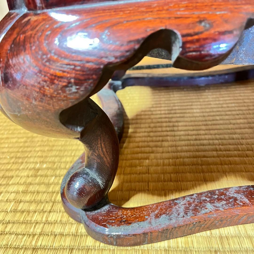 売切価格です！　ヴィンテージ　座敷用火鉢　木製　ねこ脚　四角形