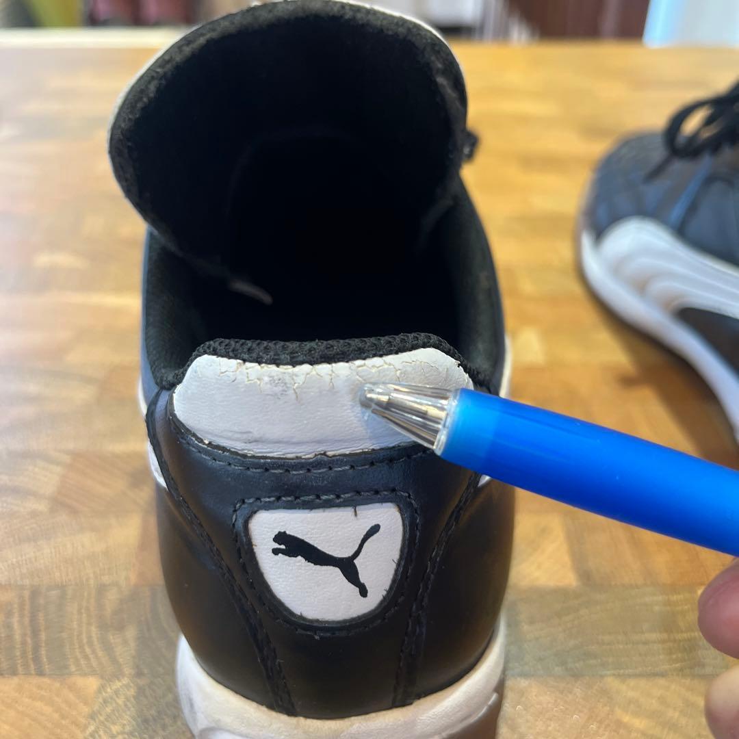 【王道】PUMA メキシコ IT ブラック 24.5cm 室内用 中古