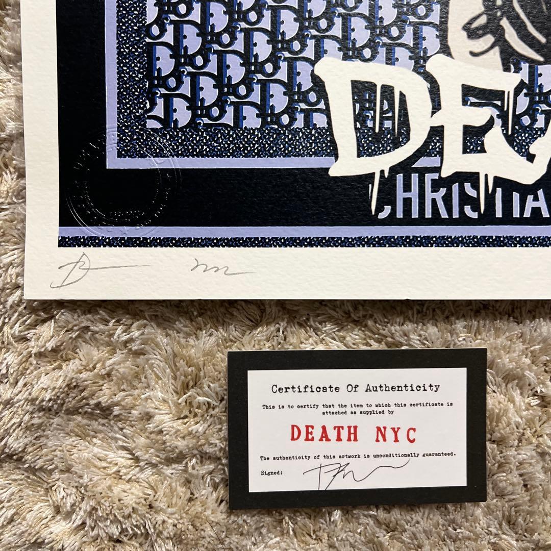 CHRISTIAN DIOR DEATH NYC版画 証明書付き