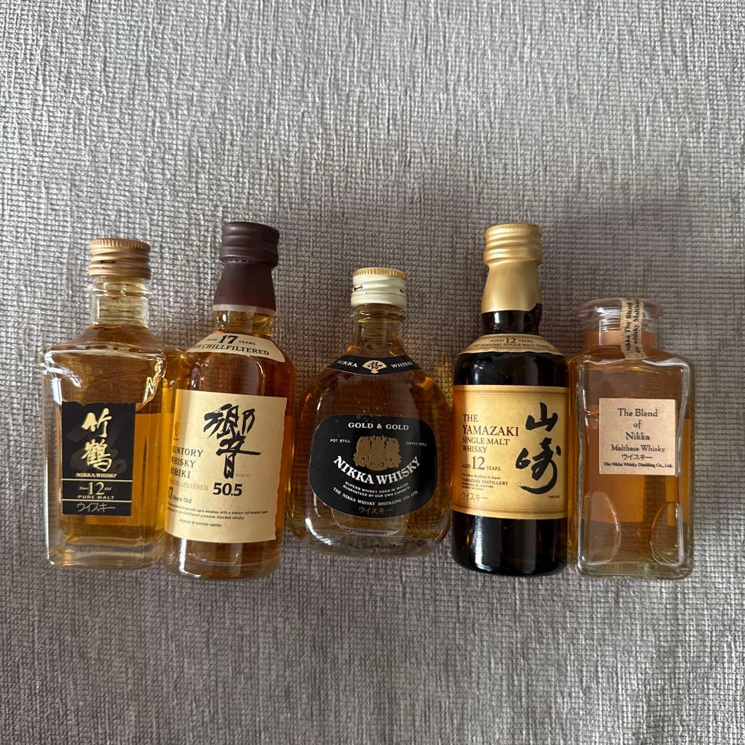 り*う様 日本のウイスキーコレクション　ミニボトル5本セット