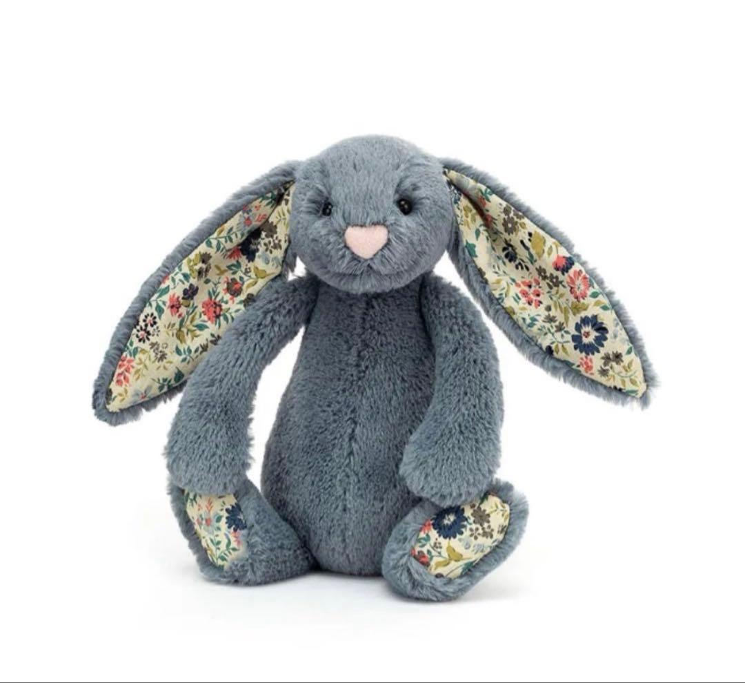 ぬいぐるみ  Small Blossom Dusky Blue Bunny