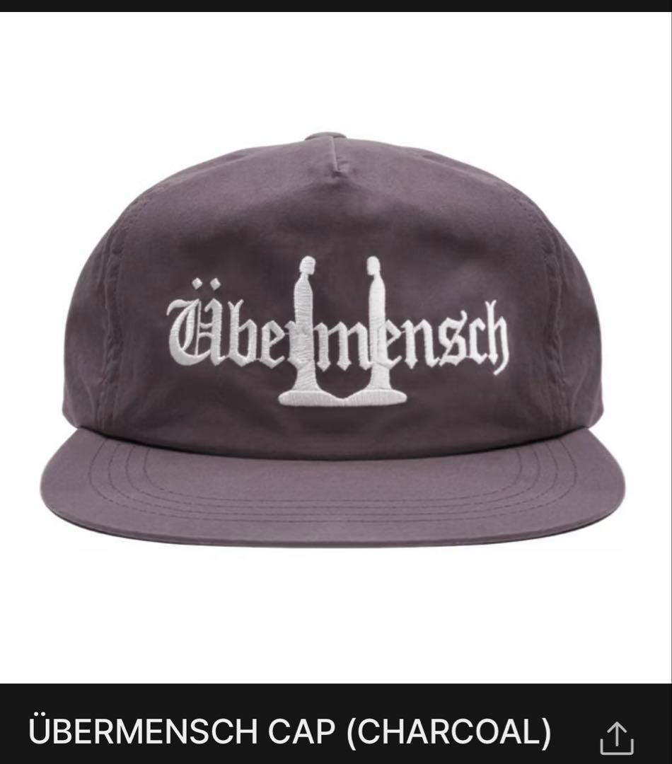 ÜBERMENSCH CAP (CHARCOAL)