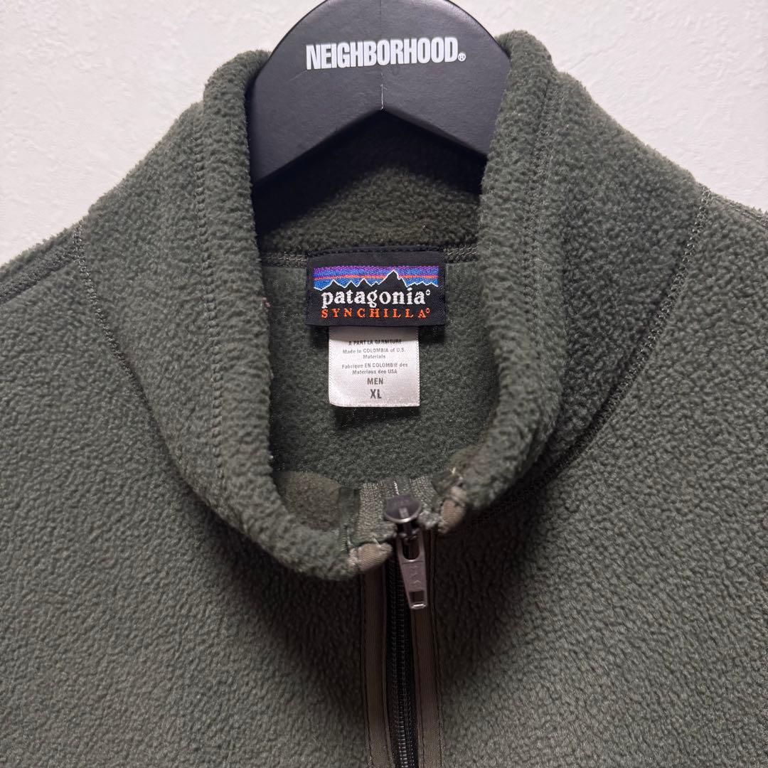 patagonia Synchilla XL ベスト オリーブグリーン