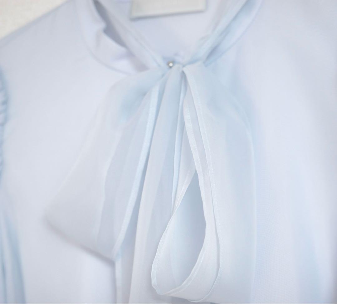 【お値下げ中】【新品】CELFORD ニットコンビレイヤードフレアブラウス　36