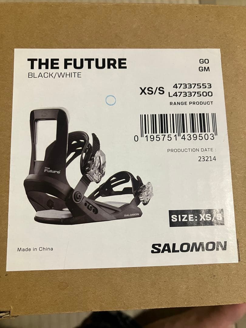 SALOMON THE FUTURE ビンディング XS/S ブラック/ホワイト