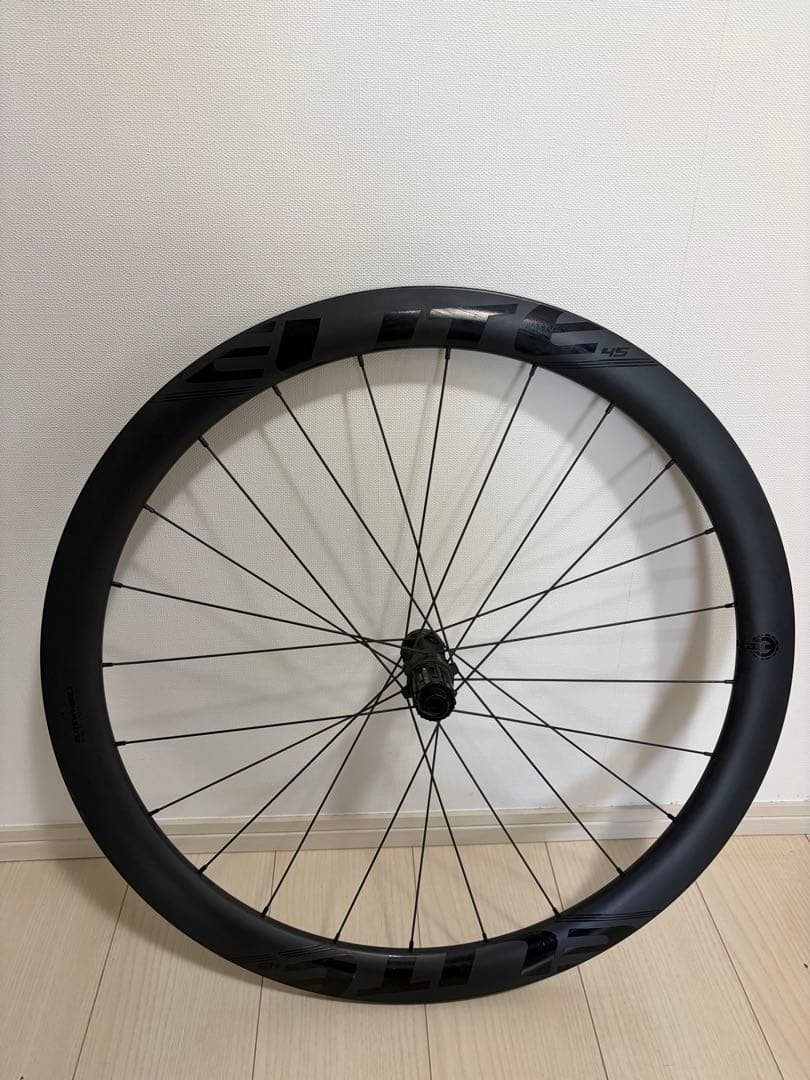 （ジャンク品）ELITEWHEELS EDGE-2.0 カーボンホイール45mm