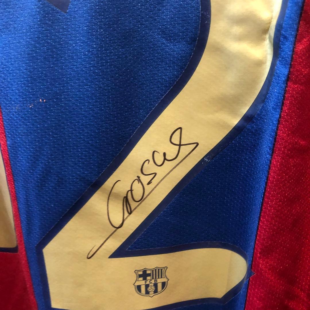 【お宝】【1月SALE】マルク・クロサス選手　サイン入りジャージ バルセロナ