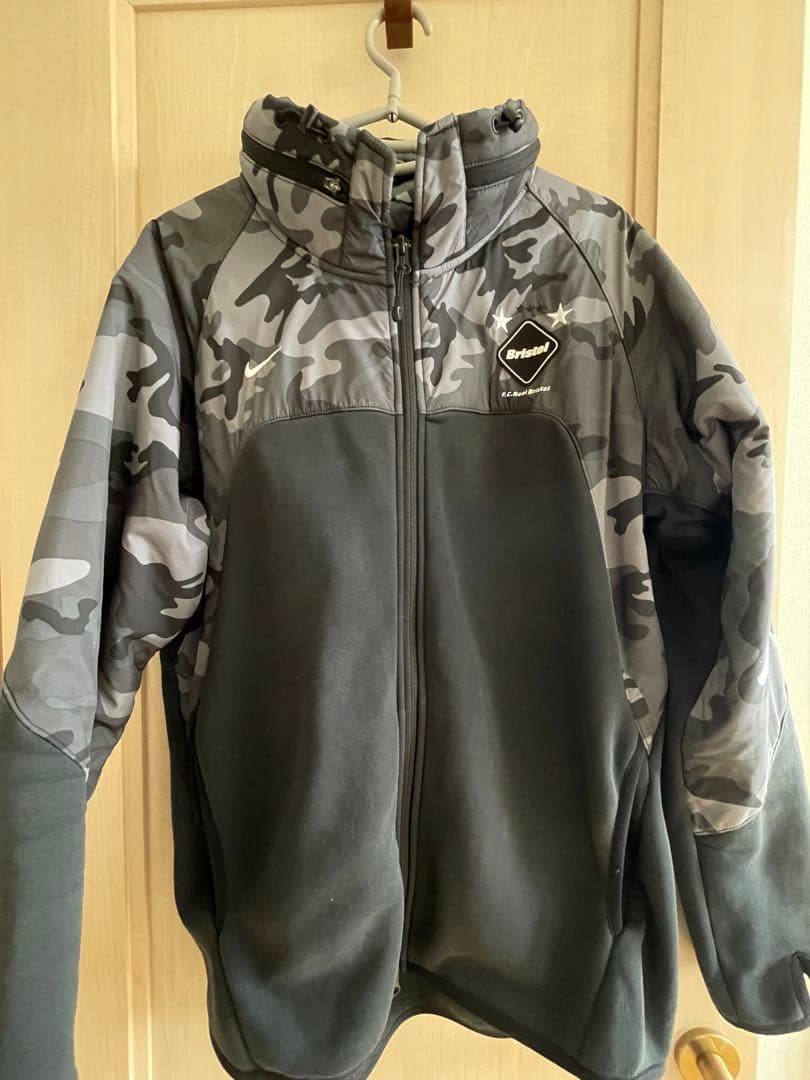 F.C.R.B. x NIKE カモブラック　スウェットパーカー XL