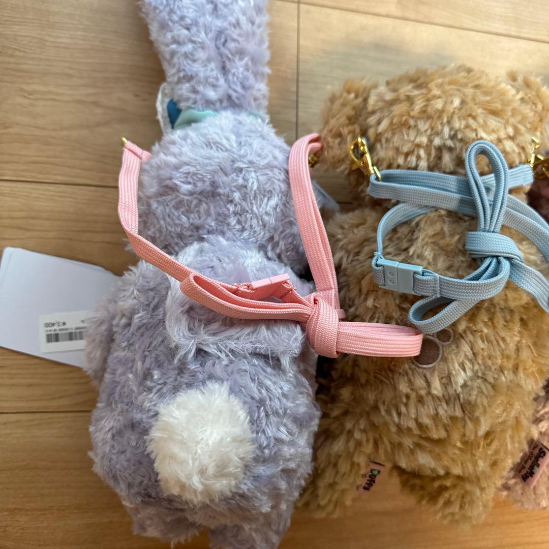 ハートウォーミングデイズ　ぬいぐるみポシェット　ダッフィー　ジェラトーニ　セット