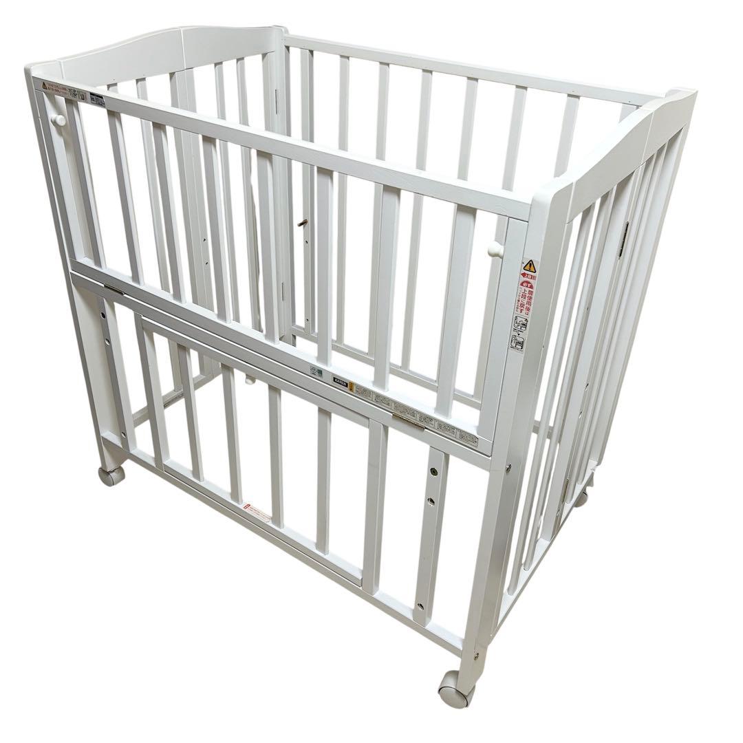 【美品】KATOJI ベビーベッド ミニ ホワイト 品番02006