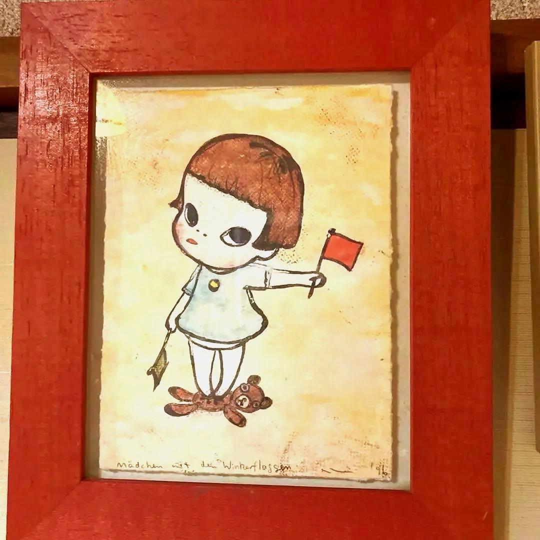 奈良美智　手旗信号少女　額入　特別額装版