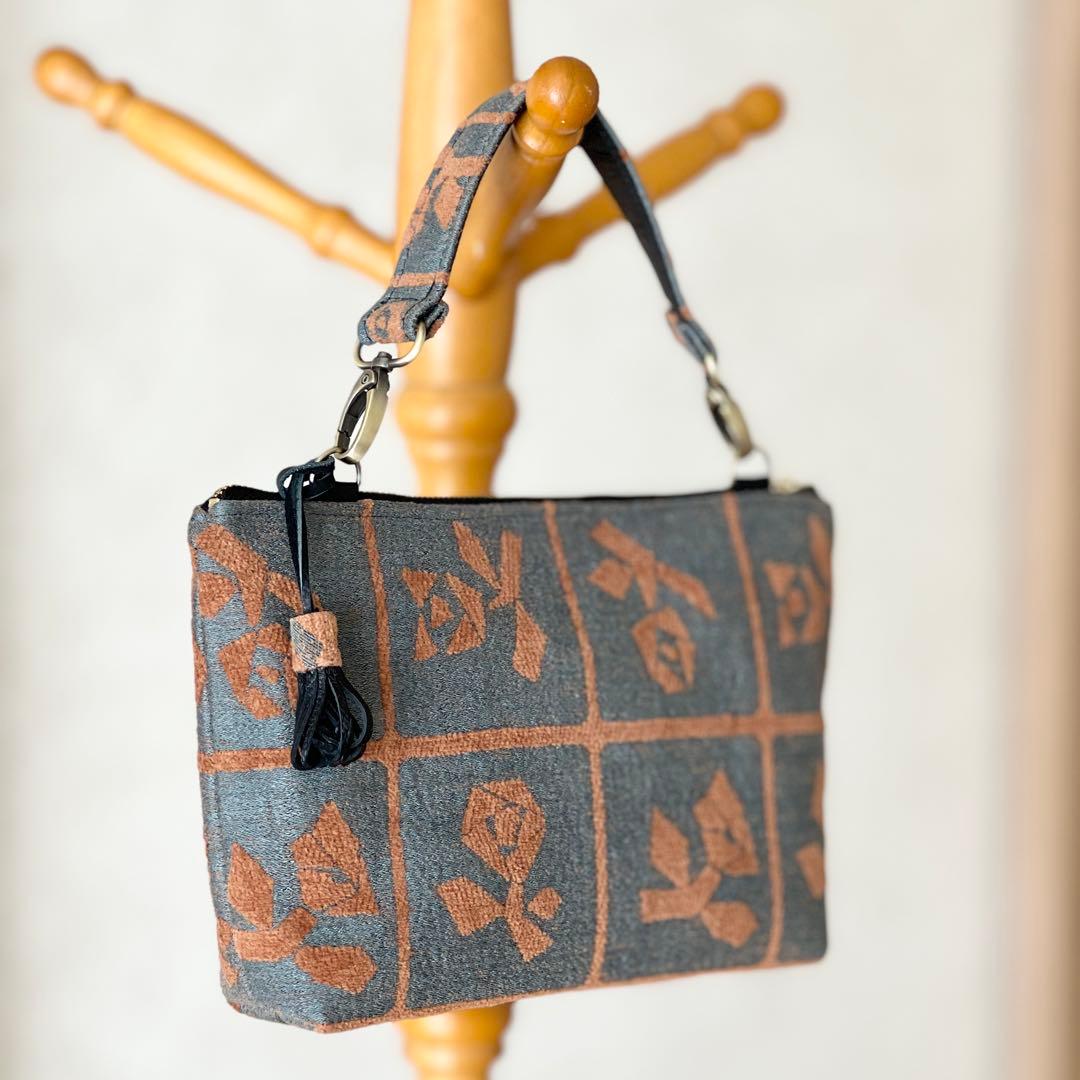 ミナペルホネン Lulu large brownハンドバッグMB601-131