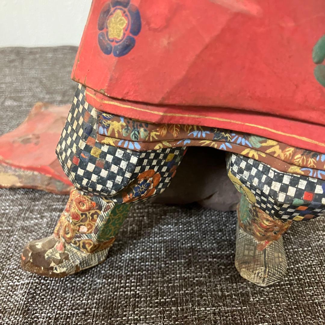 奈良一刀彫　名工竹林薫風作　舞楽人形　春日大社　骨董　古道具　奈良蔵出　森川杜園