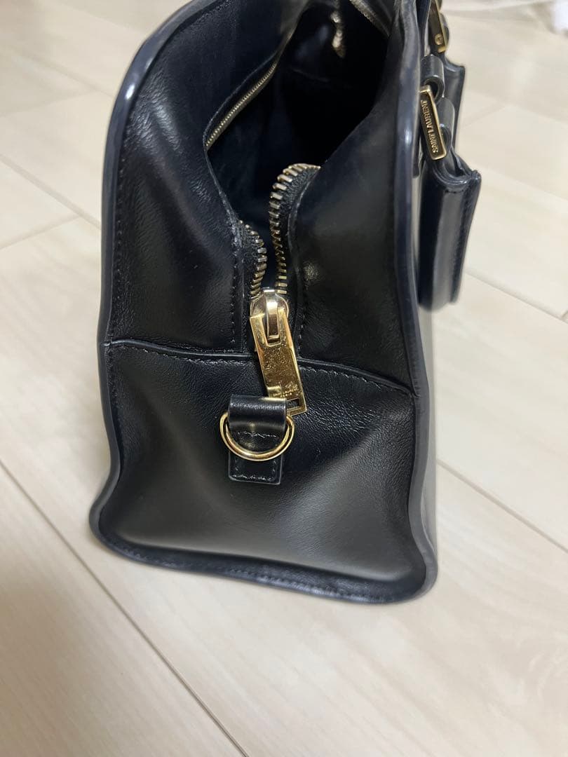 MomoCoco様SAINT LAURENT ブラックレザー ベイビーカバス