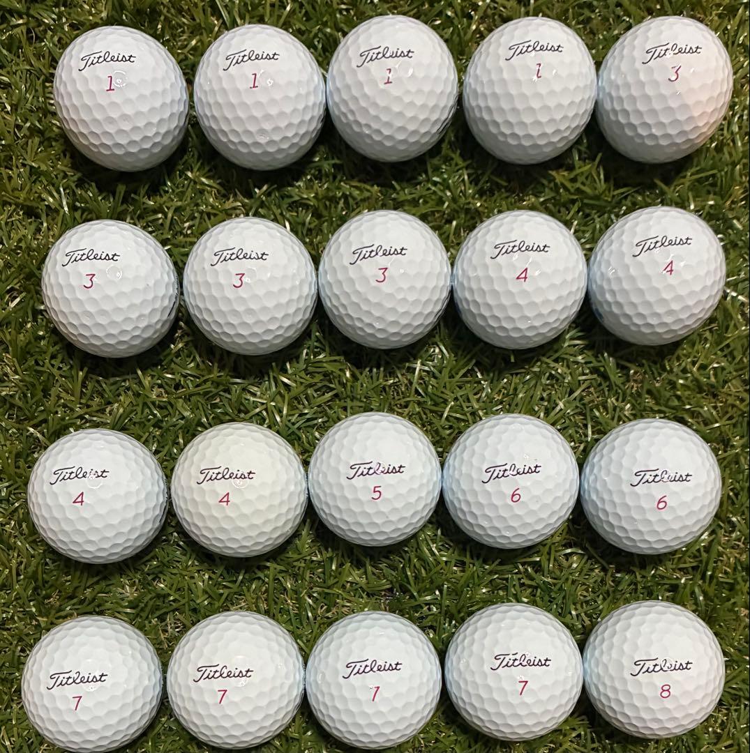 値下げ！655★S・特ABランク★タイトリスト ProV1x 2025年　20球