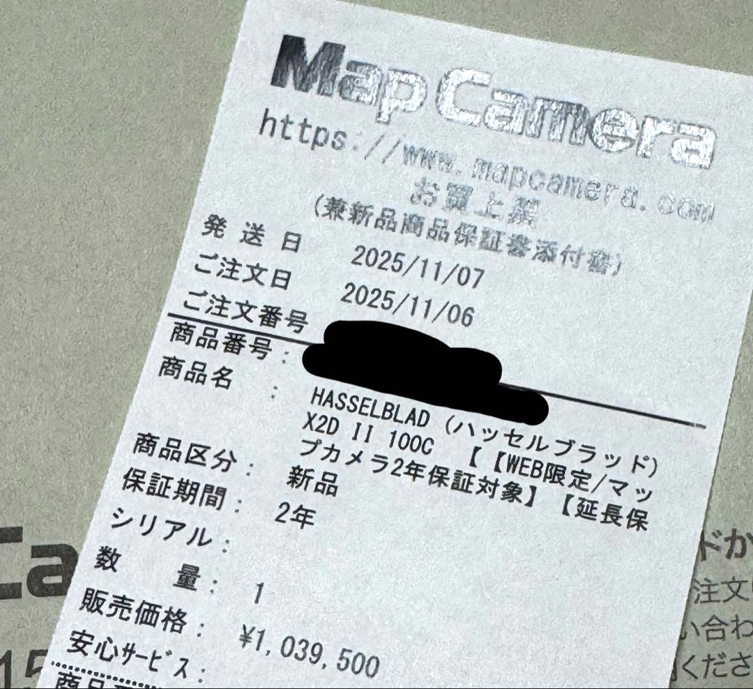 Hasselblad X2D II 100C（撮影枚数 約1340枚)