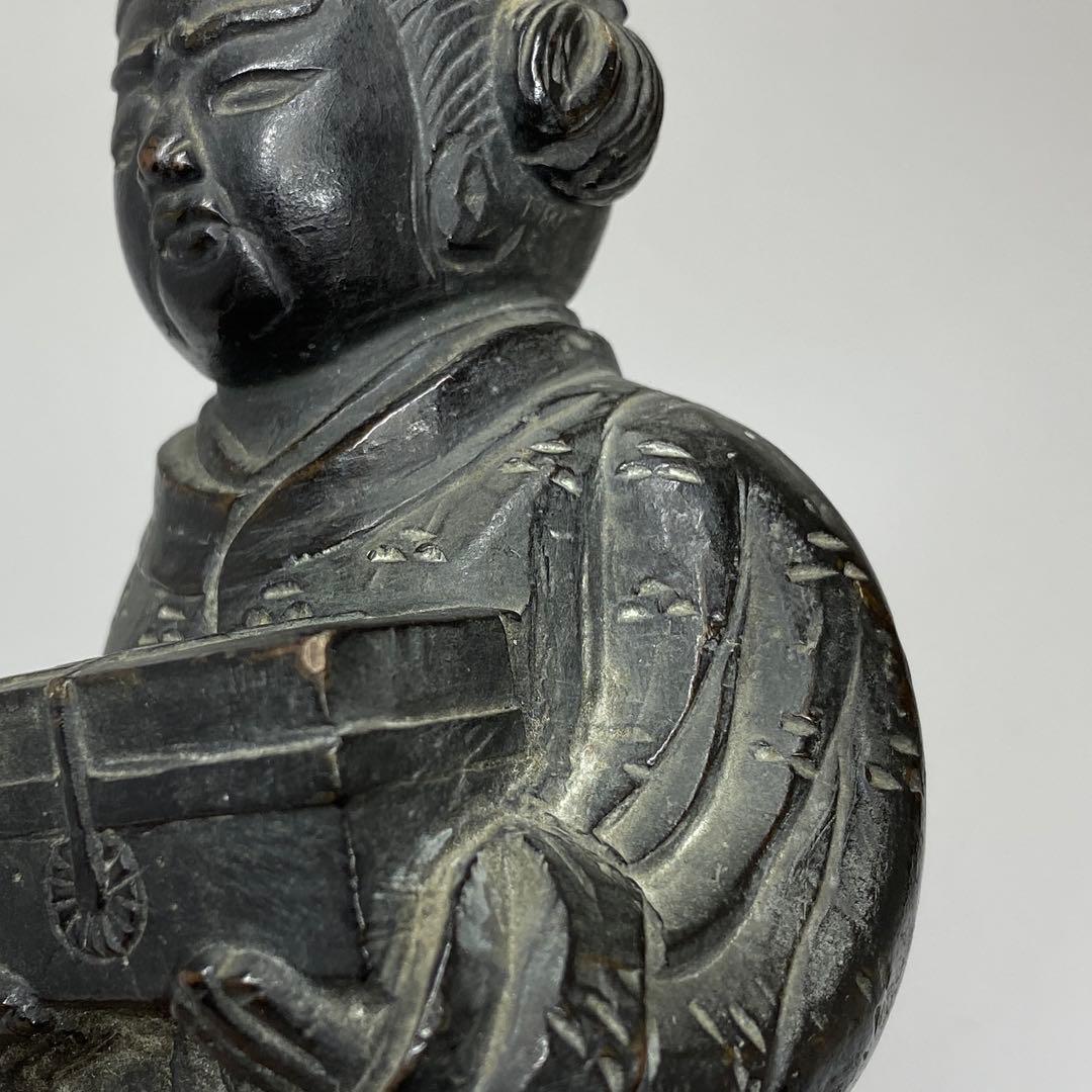 古銅　童子神　1804g 木箱付　トコエ　東さ7-0424☆2F