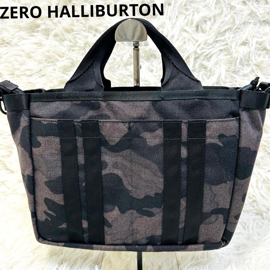 美品！ ZERO HALLIBURTON 迷彩 カートバッグ トート カモフラ
