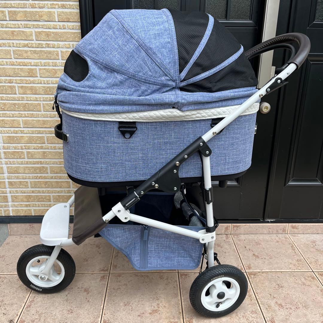 エアバギー ドーム2 コットLサイズ ペットカート メランジデニム