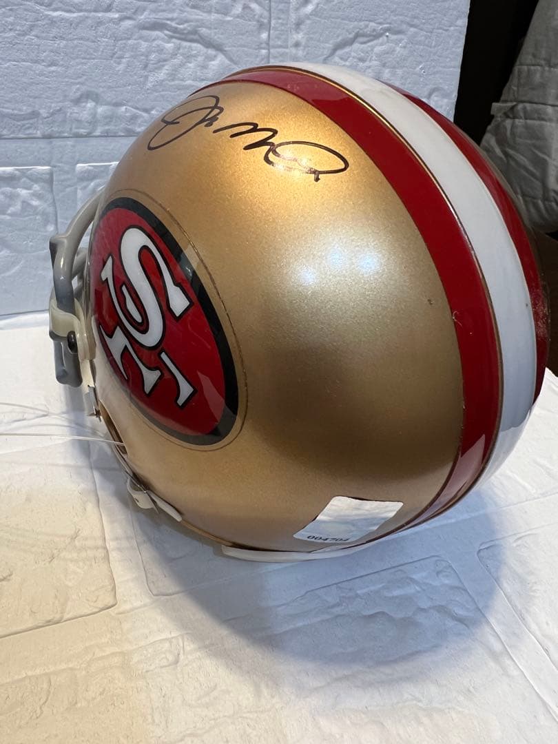 ジョー・モンタナ【SF 49ers 】直筆サイン入りミニヘルメット