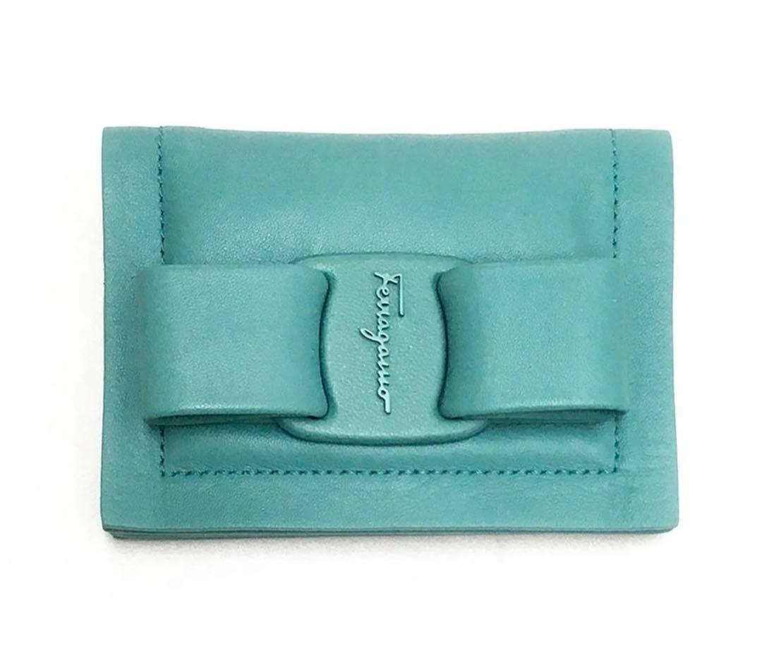 FERRAGAMO フェラガモ 財布 カード 名刺 ケース 短時間使用