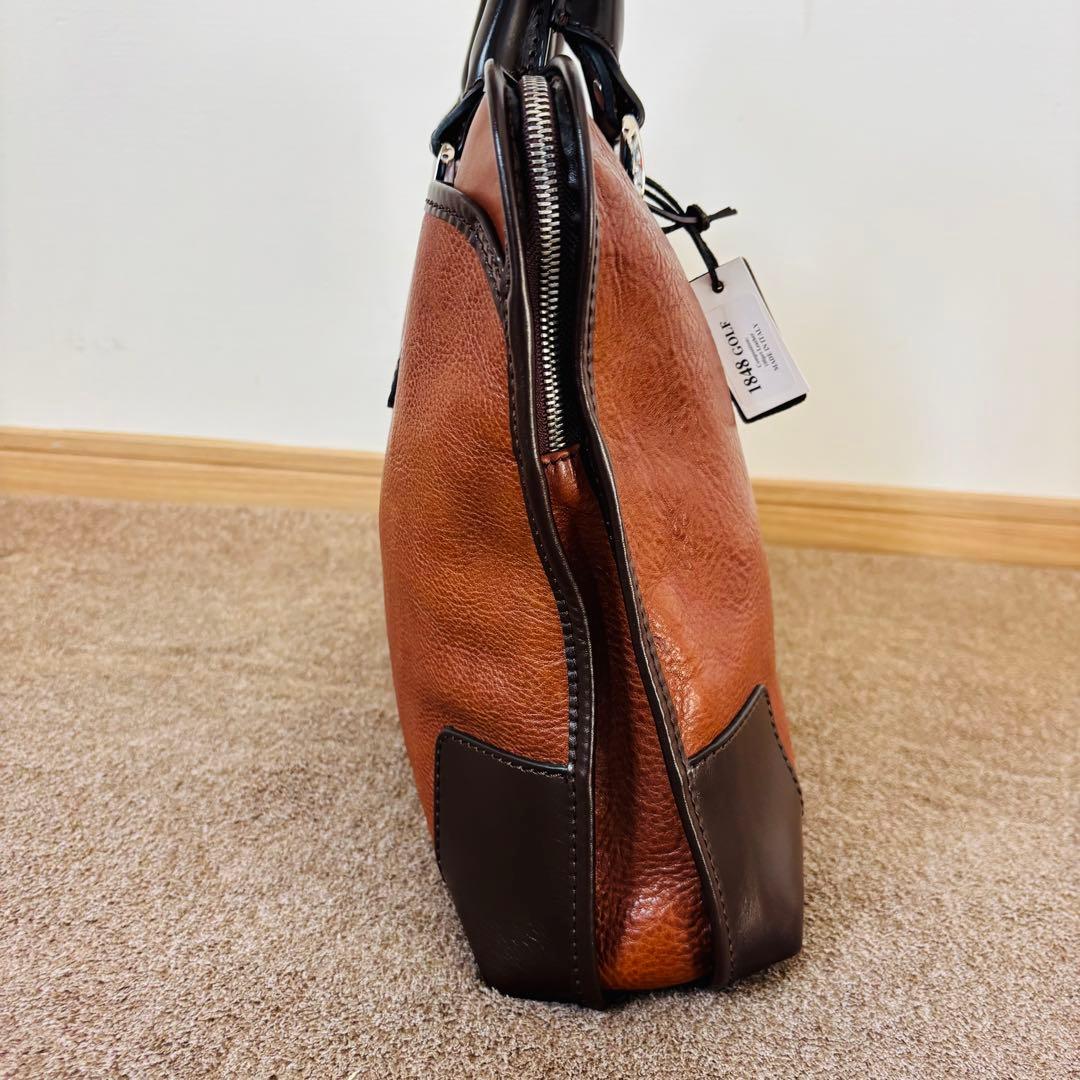 STEFANOMANO オールレザー　ブリーフケース　ビジネスバッグ　アルチェ