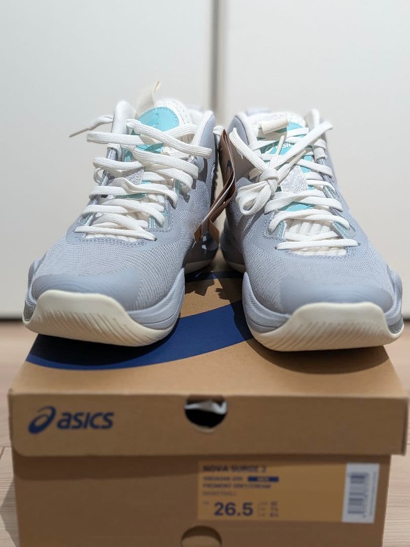 ASICS NOVA SURGE3 ライトグレー 26.5 千葉ジェッツ渡邊雄太