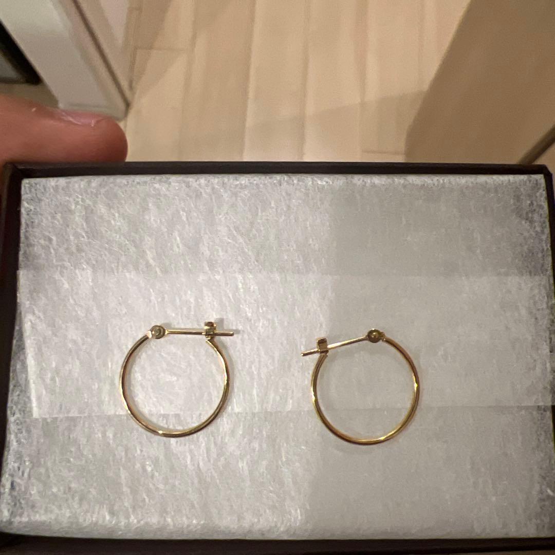 18k両耳ピアス