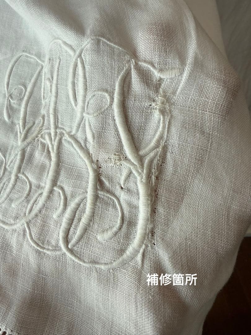 フランスアンティークஐ⋆*モノグラムの透け感が素敵なカーテンஐ⋆*レア❤︎