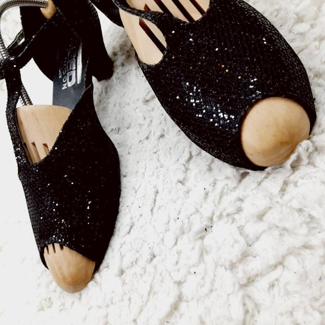 未使用級24.5㎝◎FREED OF LONDON 社交ダンスシューズ サンダル