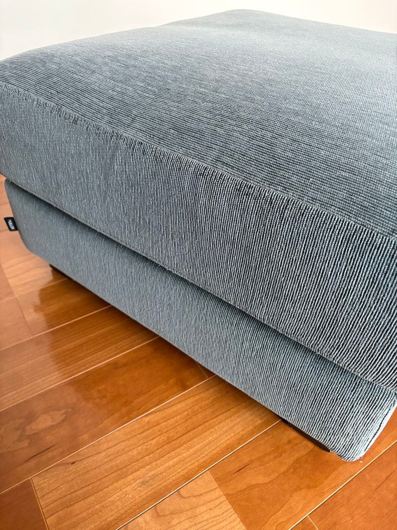 ACTUS オットマン ブルー