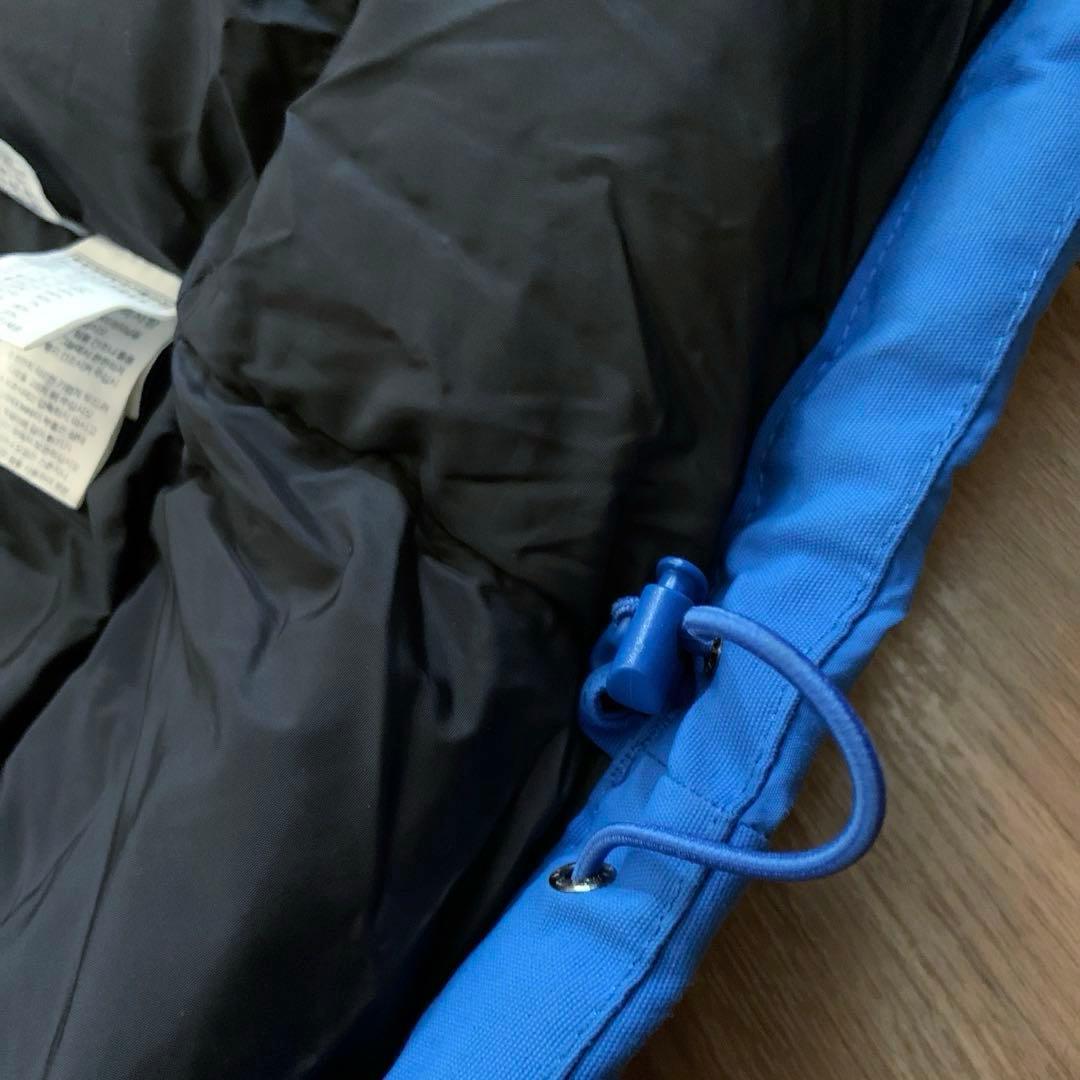 Lノースフェイスハイベントブルー青クラウスダウンジャケットパーカーファー付