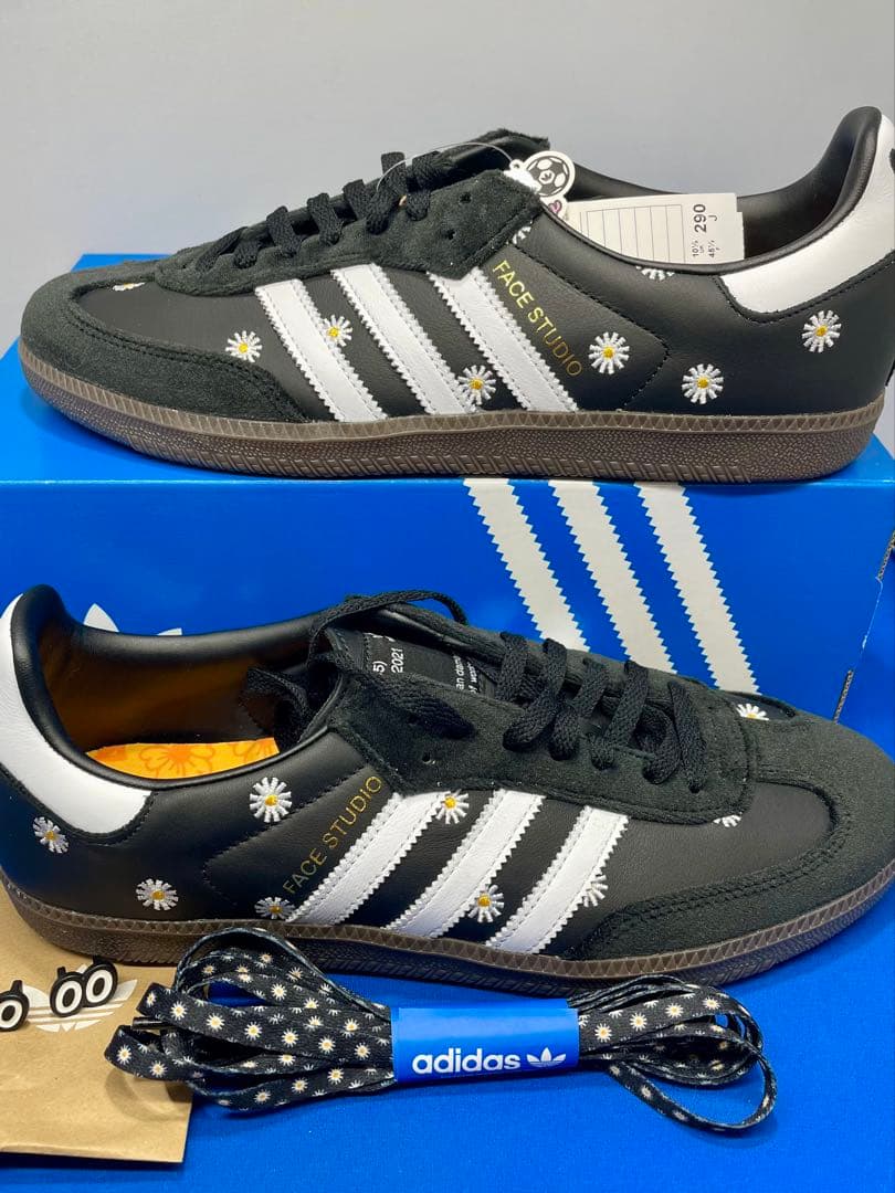 adidas FACE STUDIO シューズ 黒/白 花柄