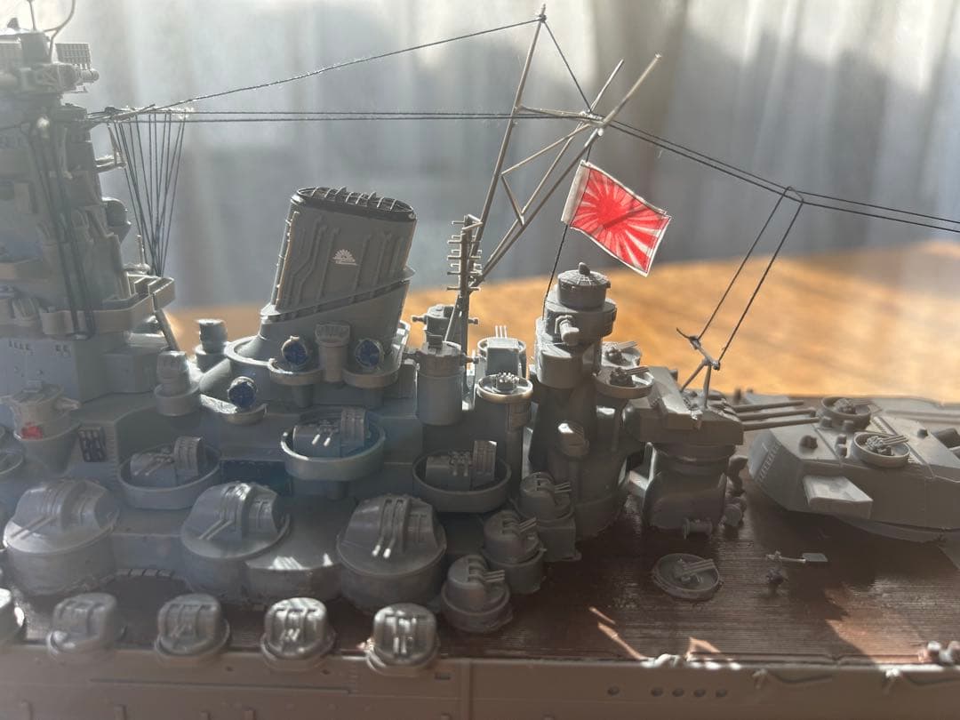 (超精密製作)男達の戦艦大和最終型 サイズ1/350完成品(送料込み)販売です。