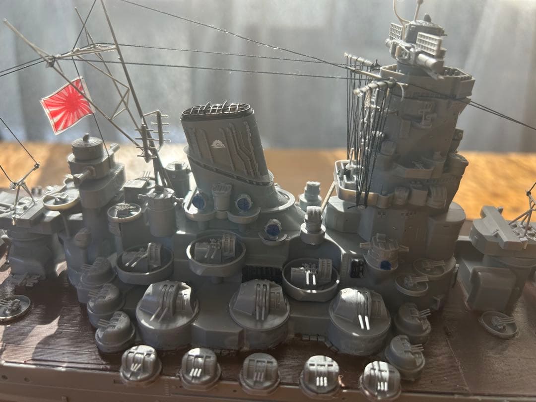 (超精密製作)男達の戦艦大和最終型 サイズ1/350完成品(送料込み)販売です。