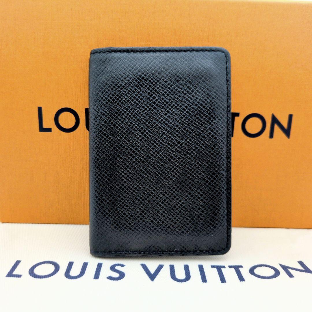 美品✨ルイヴィトン 名刺入れタイガ オーガナイザー ドゥ ポッシュ 黒