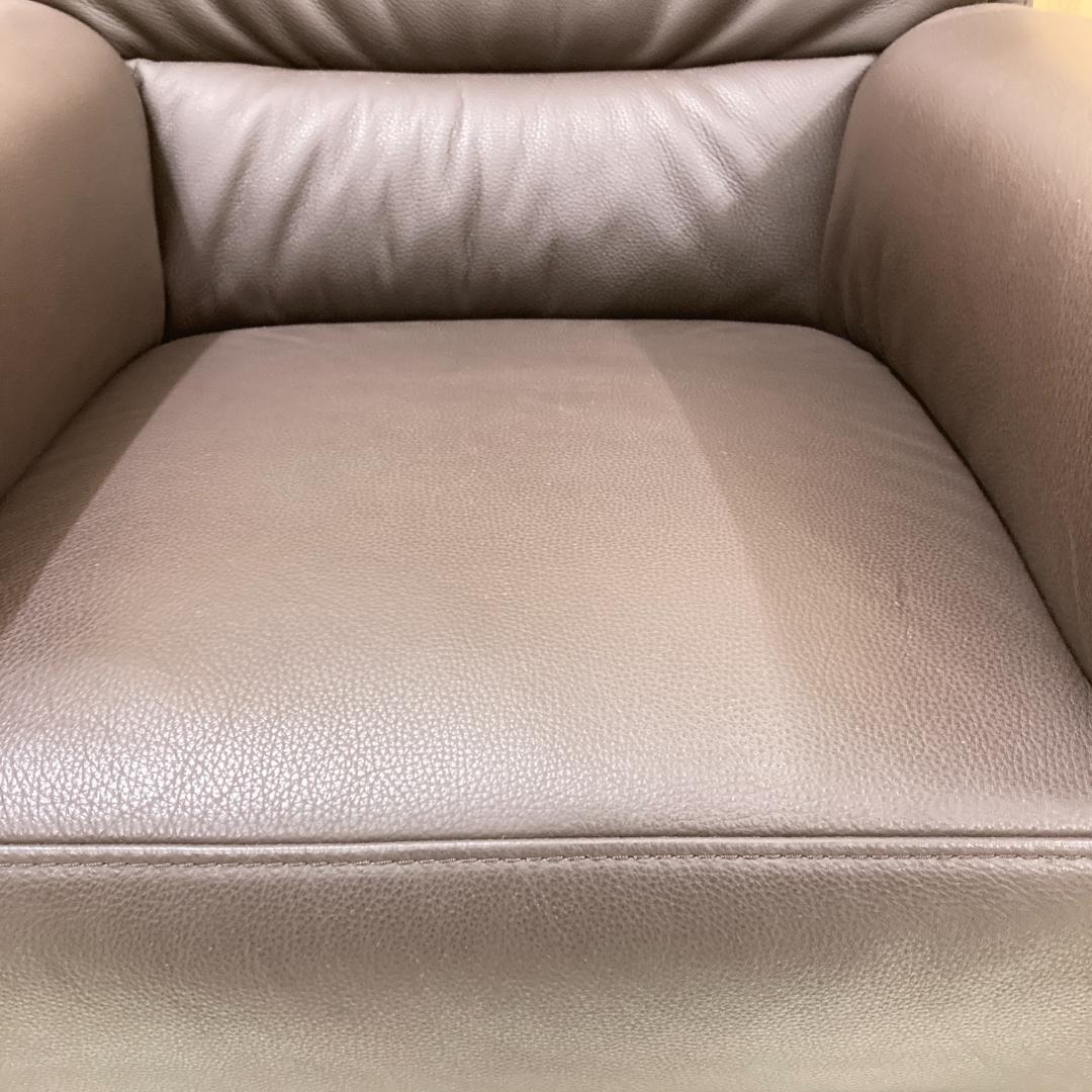 IDC大塚家具 ヒモラ himolla 総革　1人掛けソファ シングルソファ A
