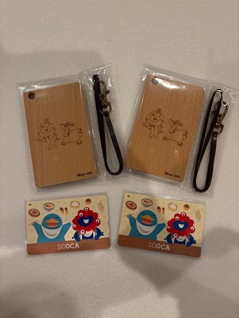 Expo 2025 関西万博木製ICカードケース ICOCA 2個セット