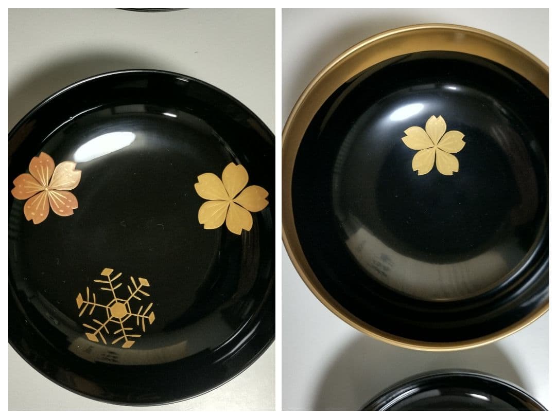 輪島塗　雪月花蒔絵　煮物椀　作家もの