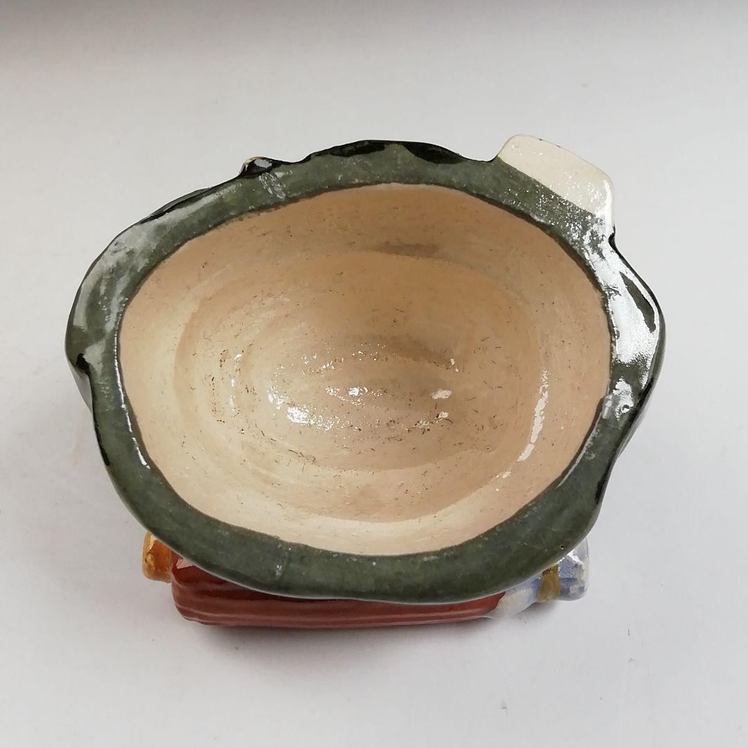 Ｔ８４０　香合　『鬼の念仏』『伊東桂楽 造』　共箱　茶道具