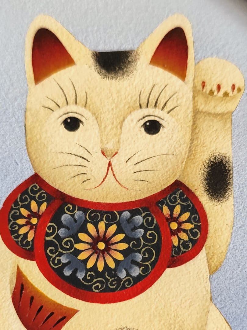 トールペイント 宝船 招き猫 張り子犬 お雛様 ４柄 和風 古屋加江子