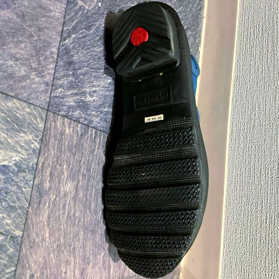 HUNTER/長靴/レインブーツ/ショート/青/24cm/24.5cm/25cm