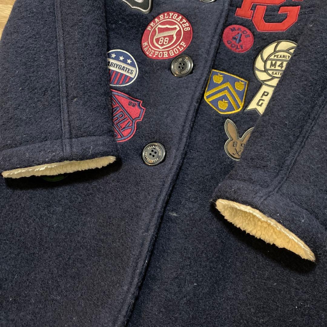 パーリーゲイツ♡コート♡アウター♡ネイビー♡ワッペン♡L