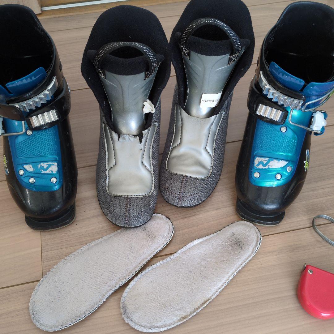 スキー板　100cm　ブーツ　19.5cm ビンディング　3点セット　ノルディカ