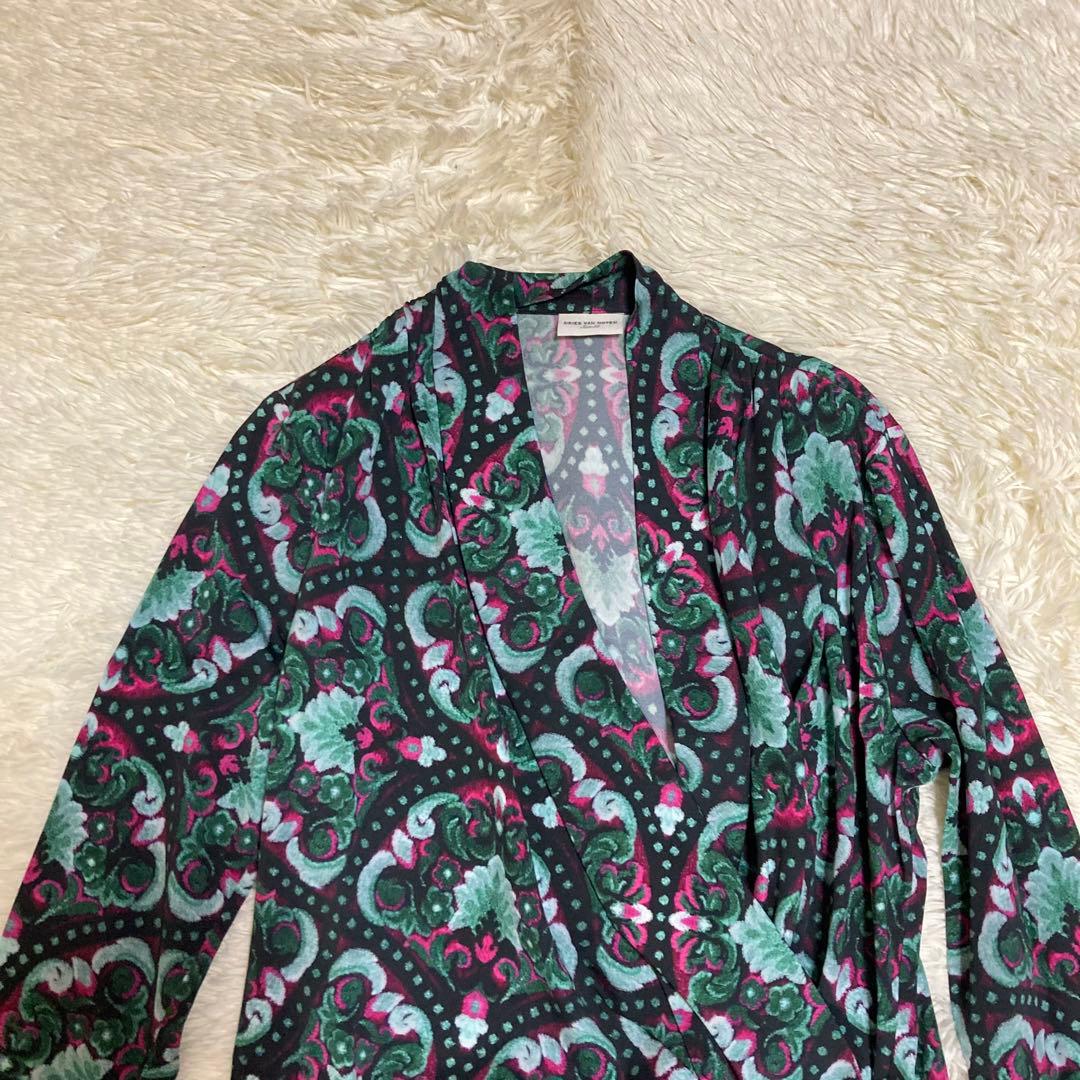 美品　ドリスヴァンノッテン　花柄　ペイズリー　カシュクール　ブラウス